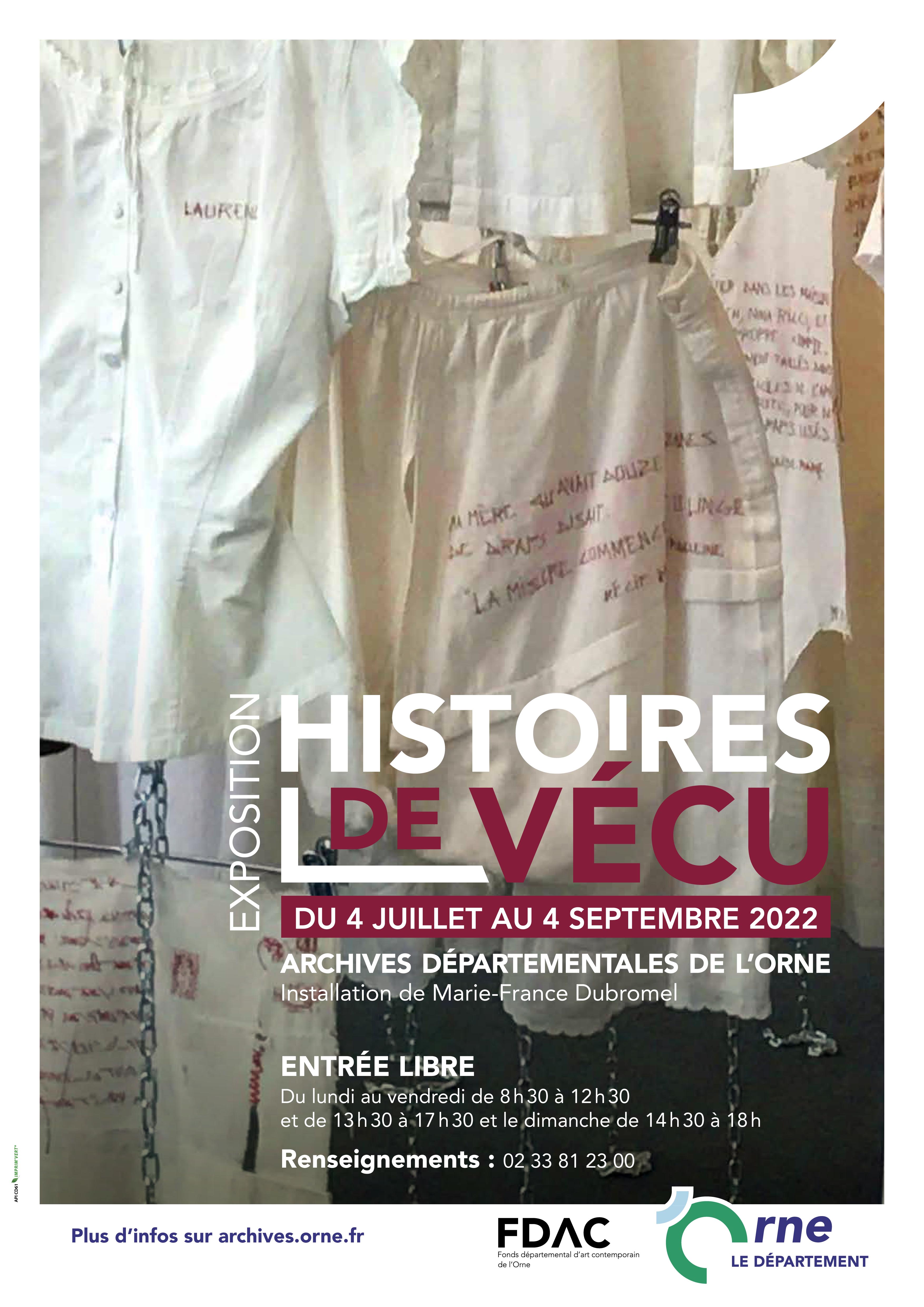 Nouvelle exposition : Histoires de vécu. Installation de Marie-France Dubromel
