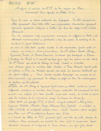AD61 - 41 J 34 - rapport saniez 1975 Sées